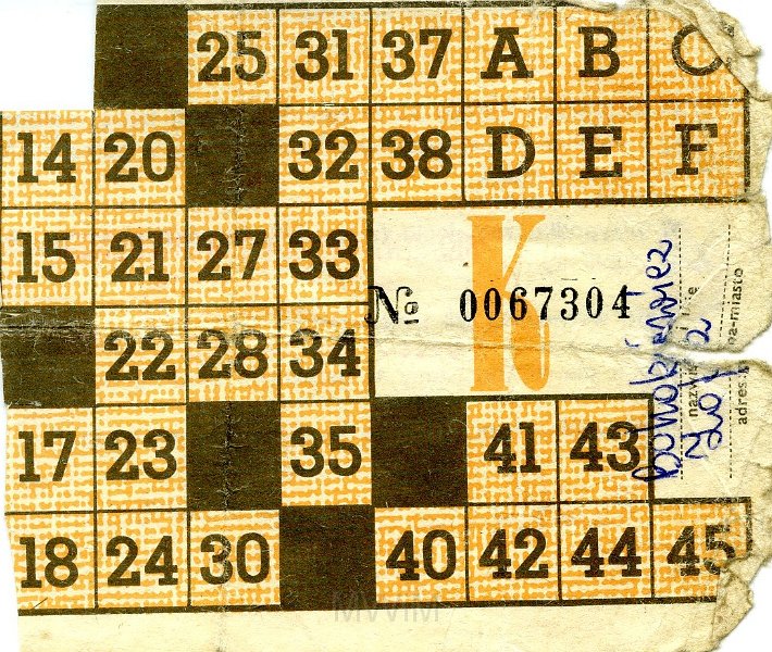KKE 5751-1.jpg - Dok. Karty żwynościowe, Zofia Bohorkiewicz, Szczecin, lata 40-te XX wieku.